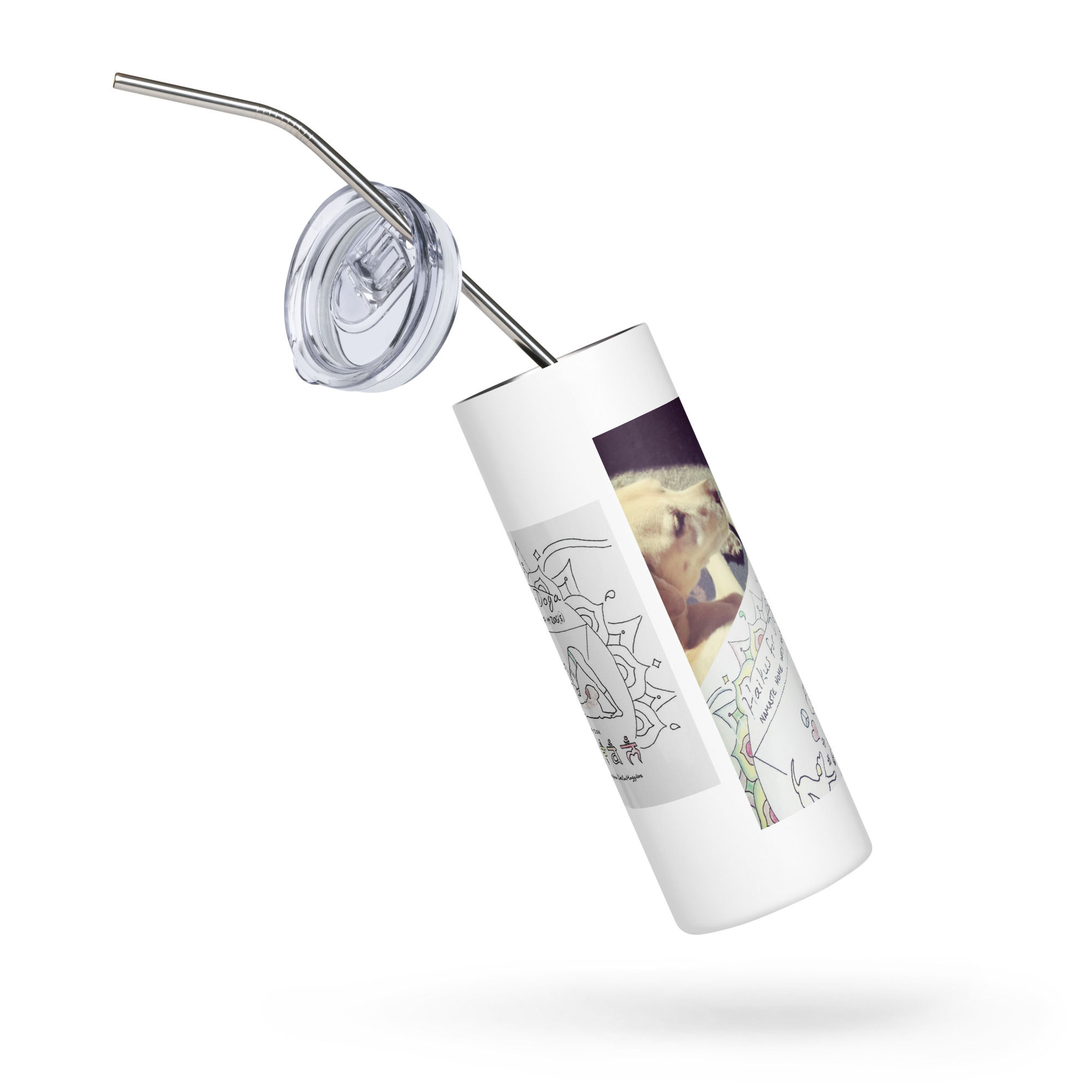 stainless steel tumbler | Haikus for Doga
