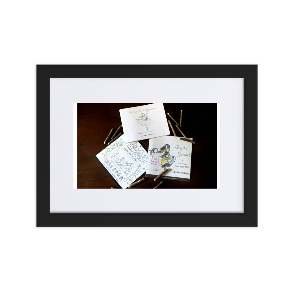 matte paper framed poster with mat | namaste home collection©