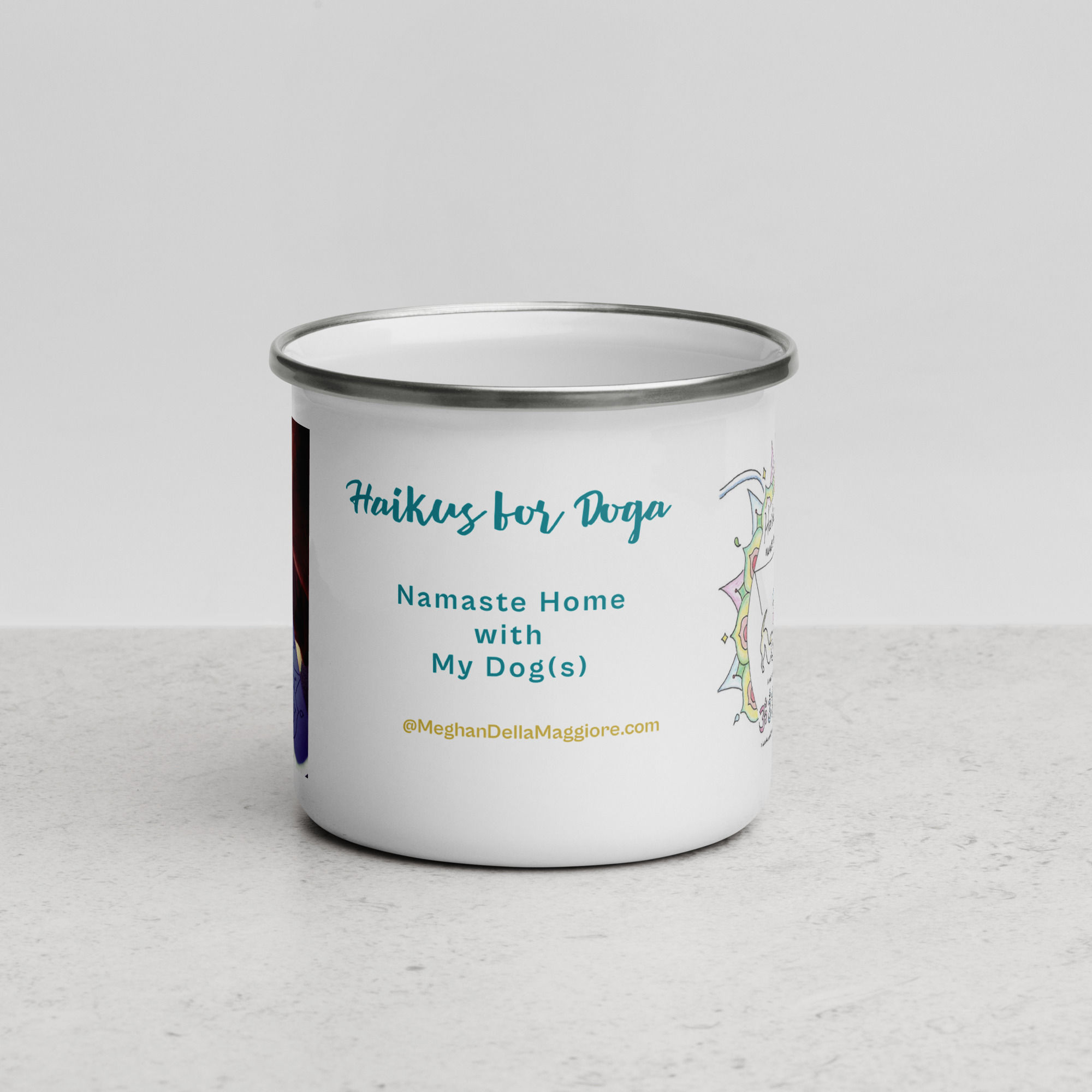 enamel mug | Haikus for Doga