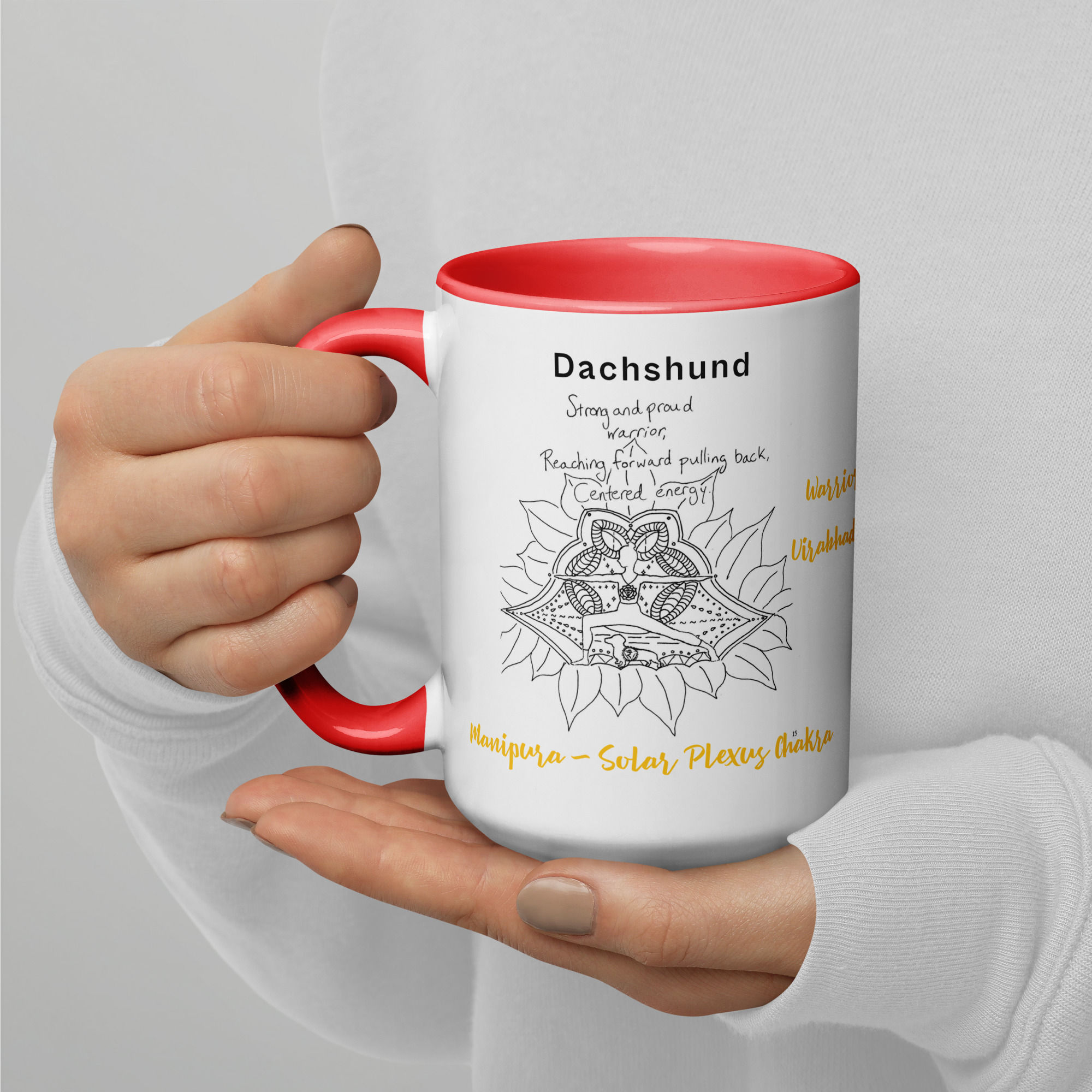 dachshund doga haiku mug with color | namaste home collection©