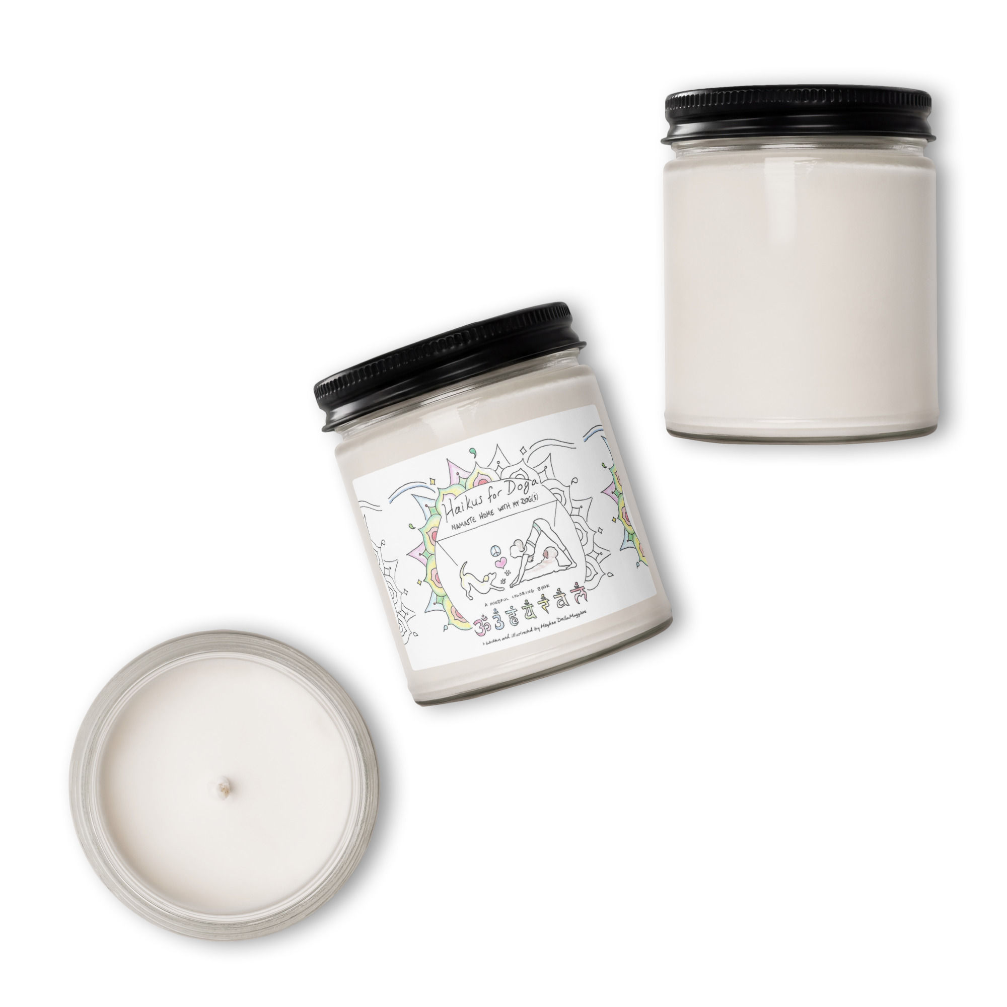 haikus for doga scented soy candle | namaste home collection©