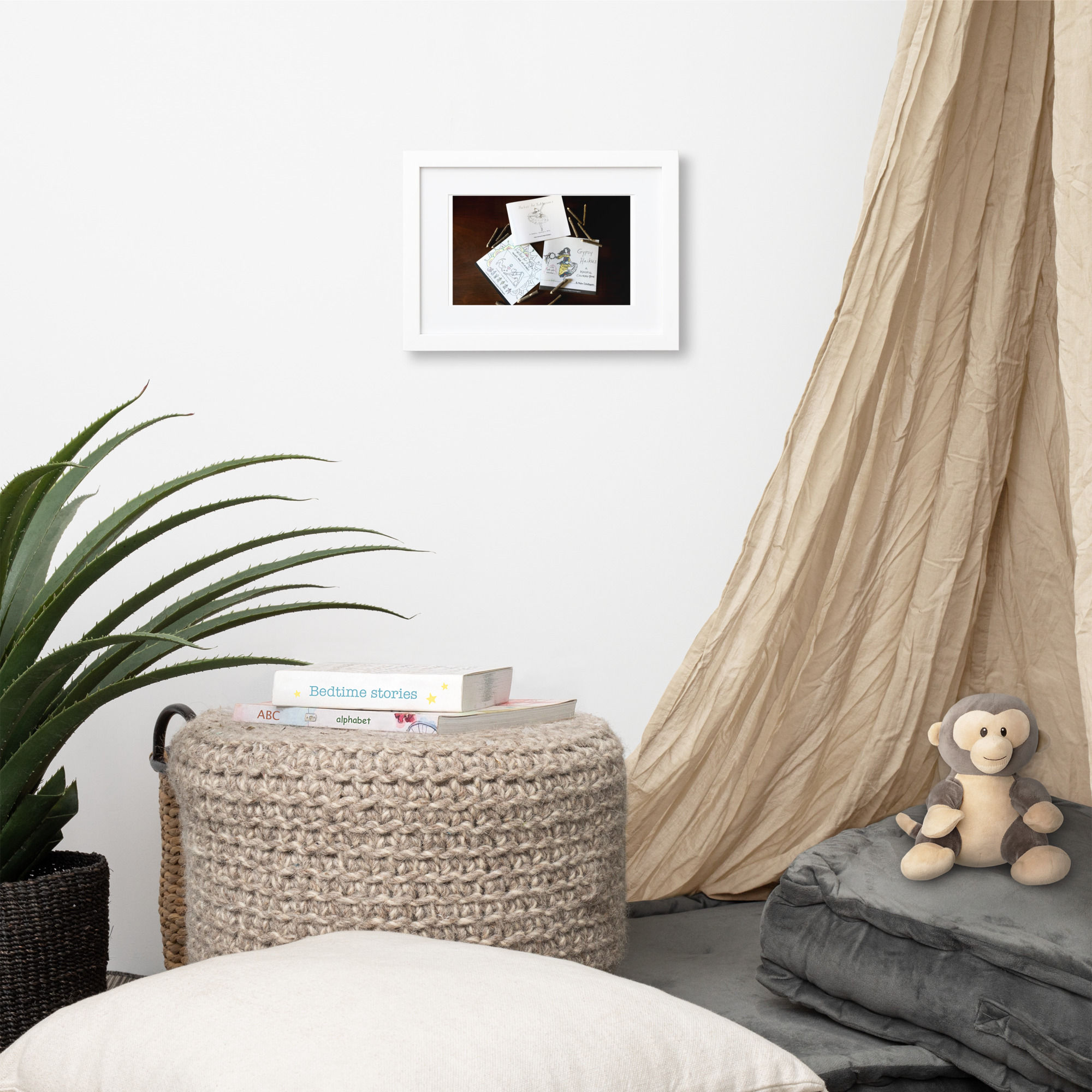 matte paper framed poster with mat | namaste home collection©