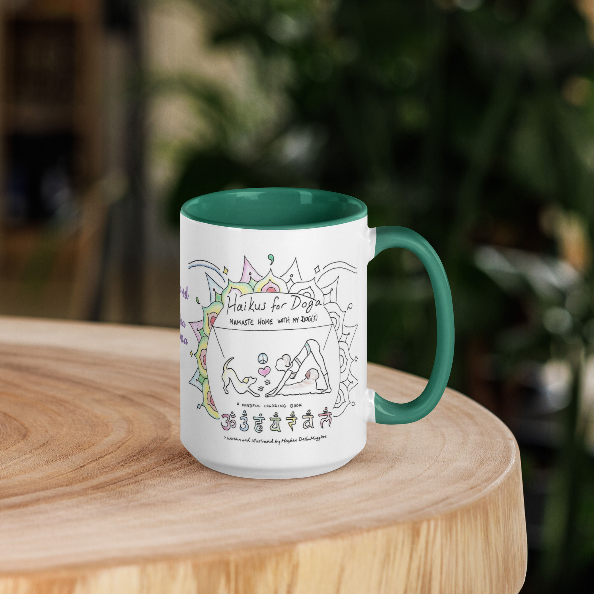 bulldog doga haiku mug with color | namaste home collection©