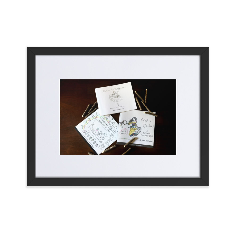 matte paper framed poster with mat | namaste home collection©