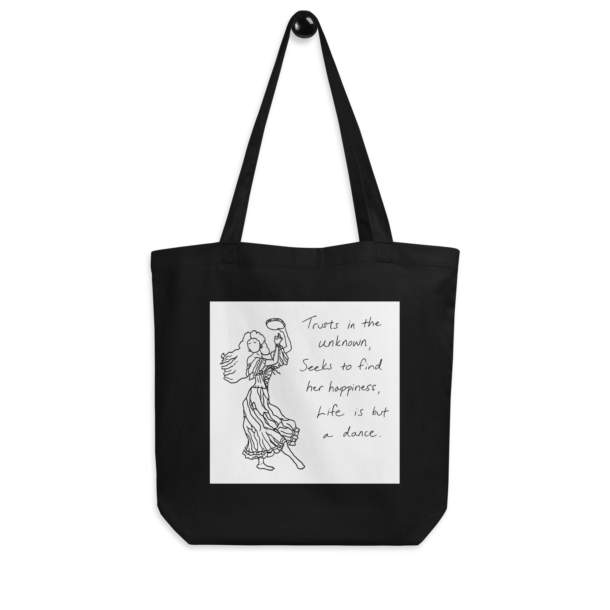 ninth gypsy haiku eco tote bag | Not All Who Wander...