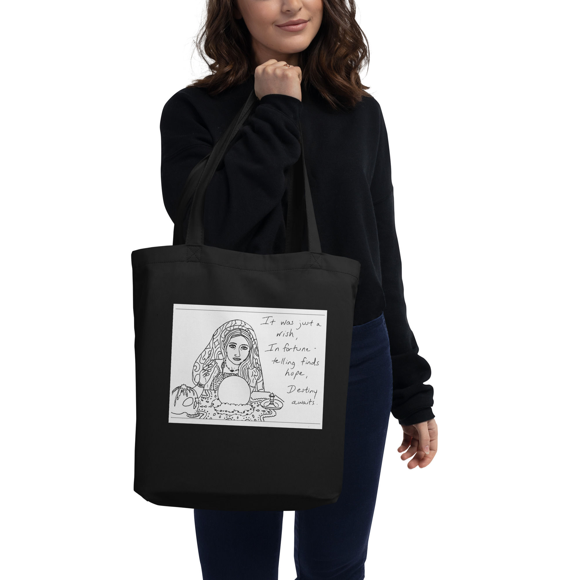 seventh gypsy haiku eco tote bag | Not All Who Wander...