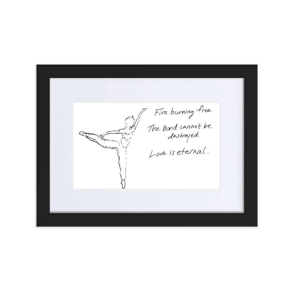 la bayadère matte paper framed poster | Haikus for Ballerinas