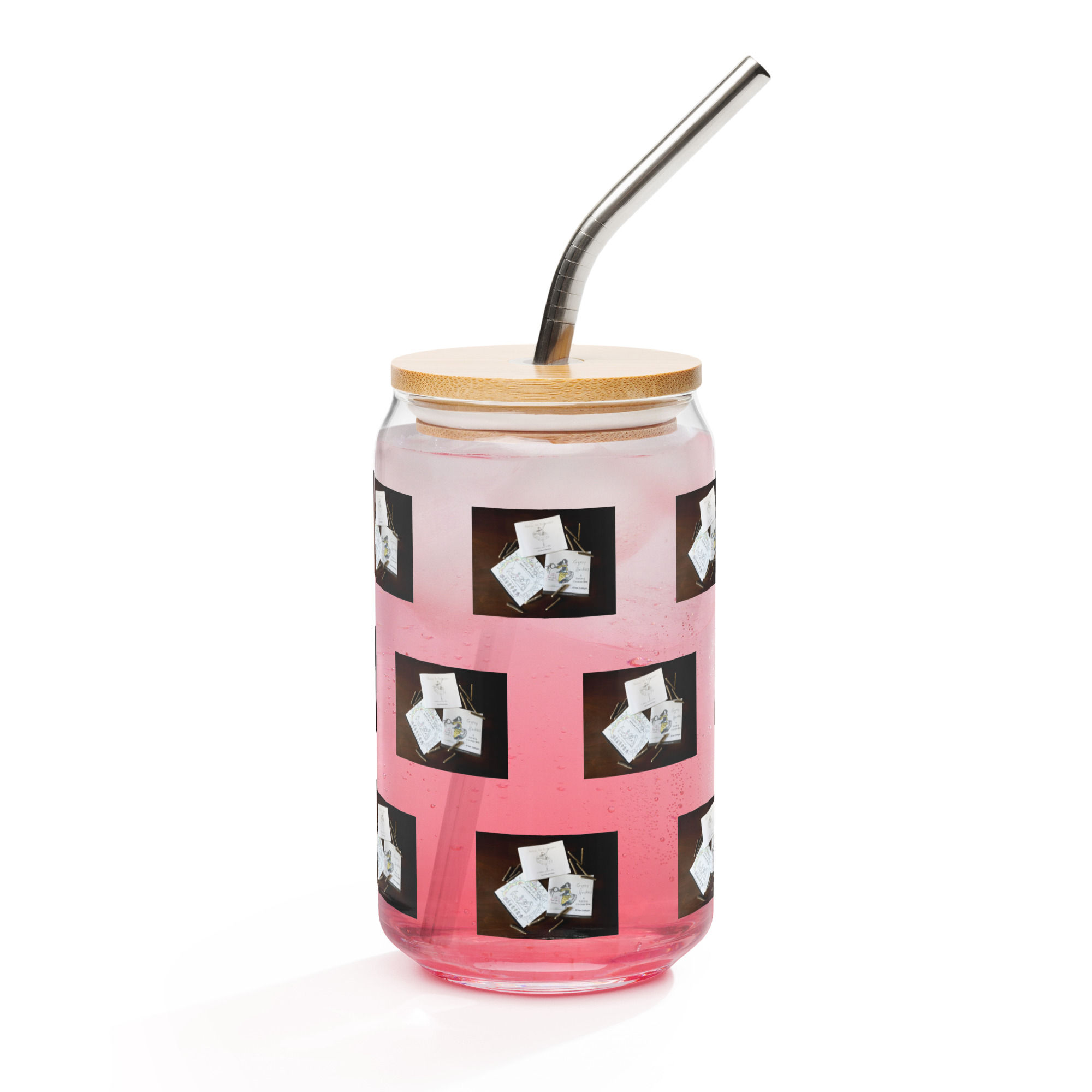 can-shaped glass with lid | namaste home collection©
