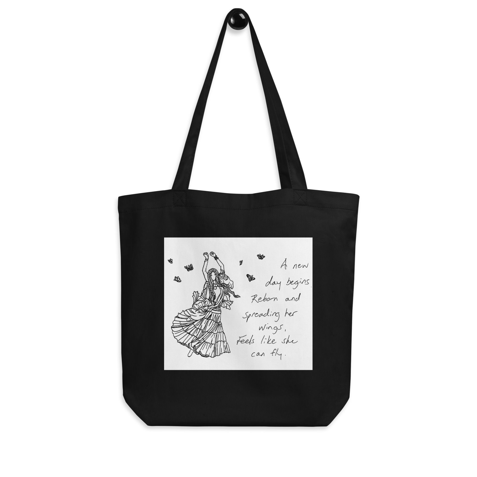 eighteenth gypsy haiku eco tote bag | Not All Who Wander...