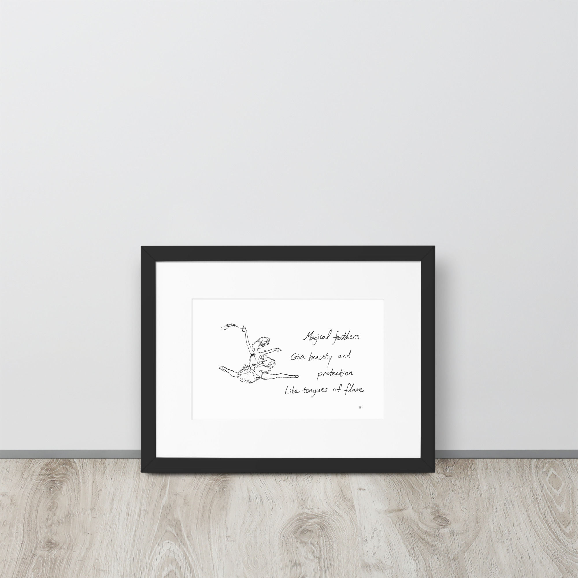 firebird matte paper framed poster | Haikus for Ballerinas