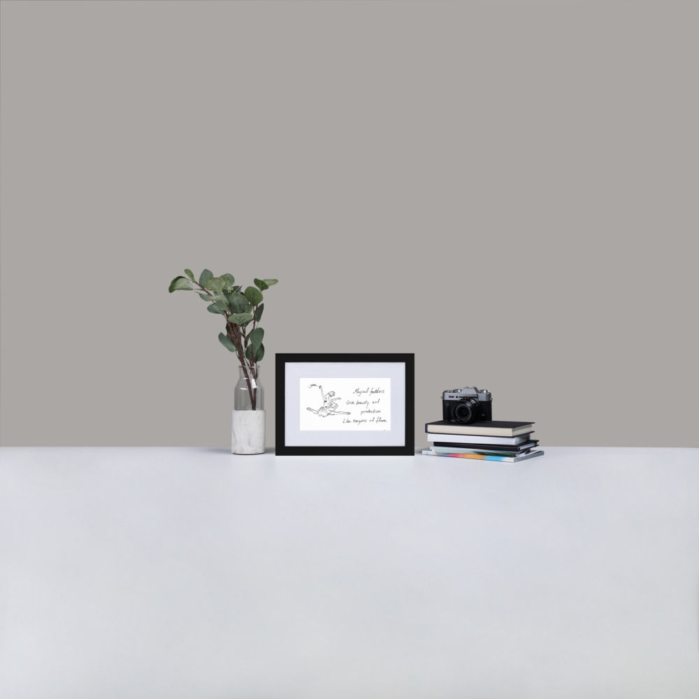 firebird matte paper framed poster | Haikus for Ballerinas