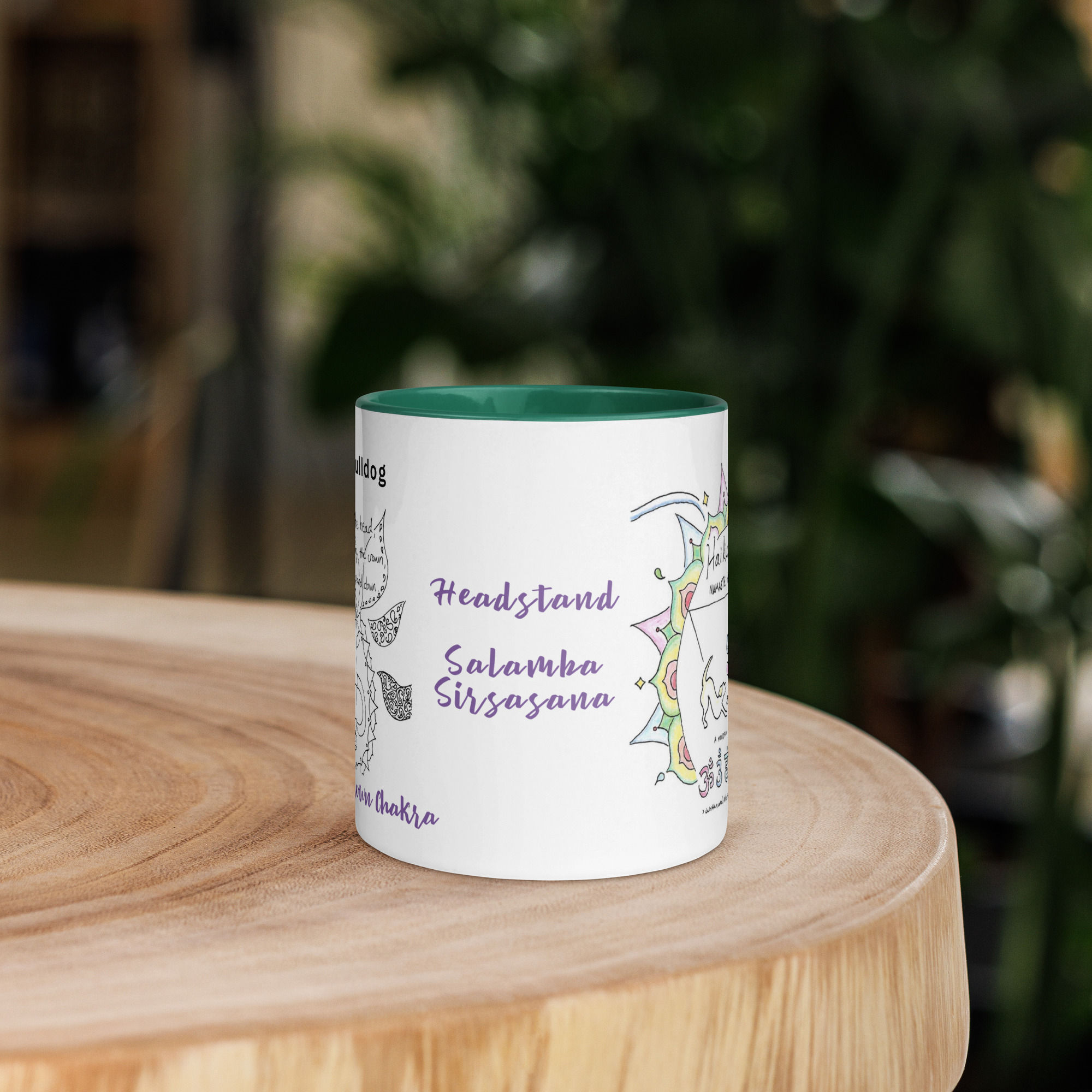 bulldog doga haiku mug with color | namaste home collection©