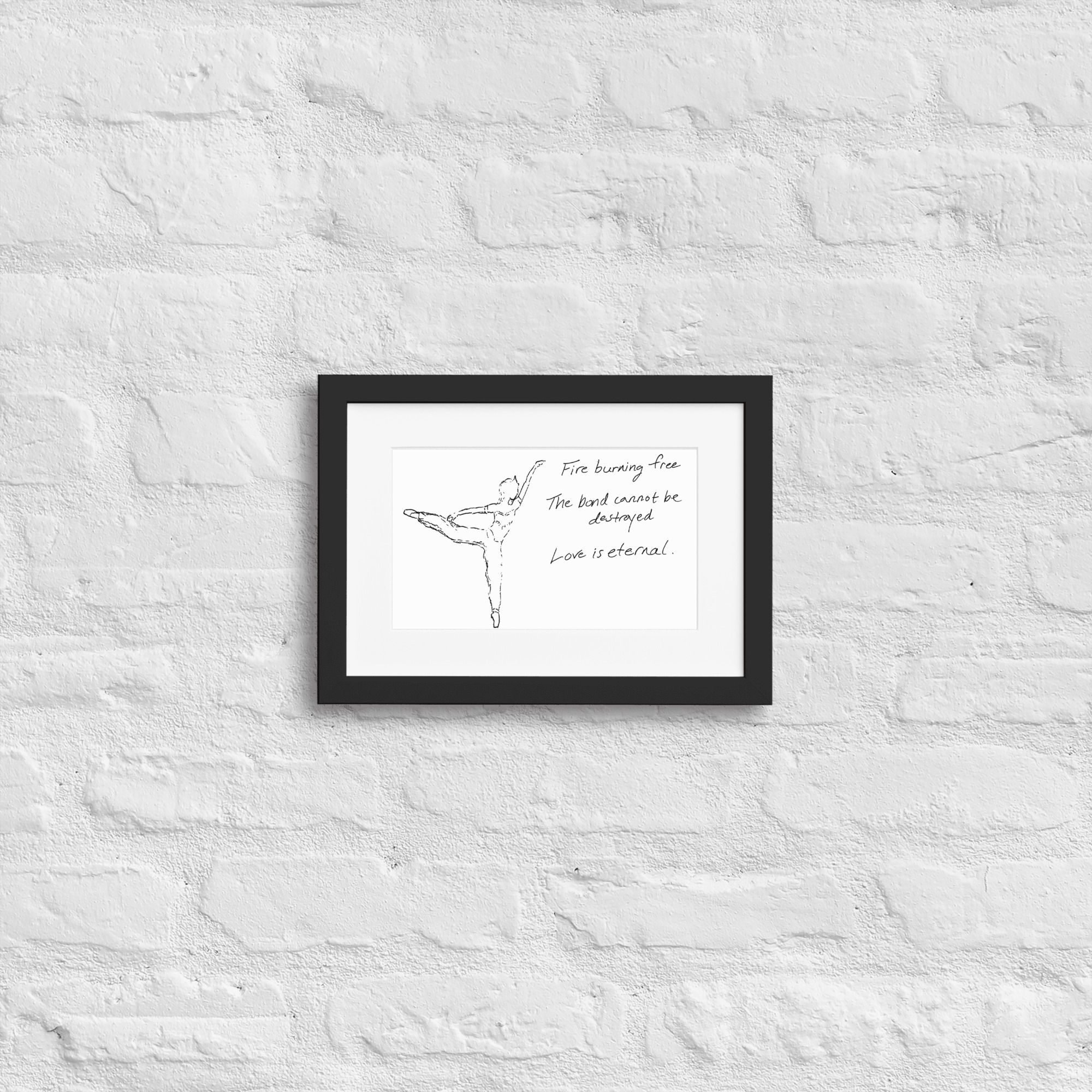 la bayadère matte paper framed poster | Haikus for Ballerinas