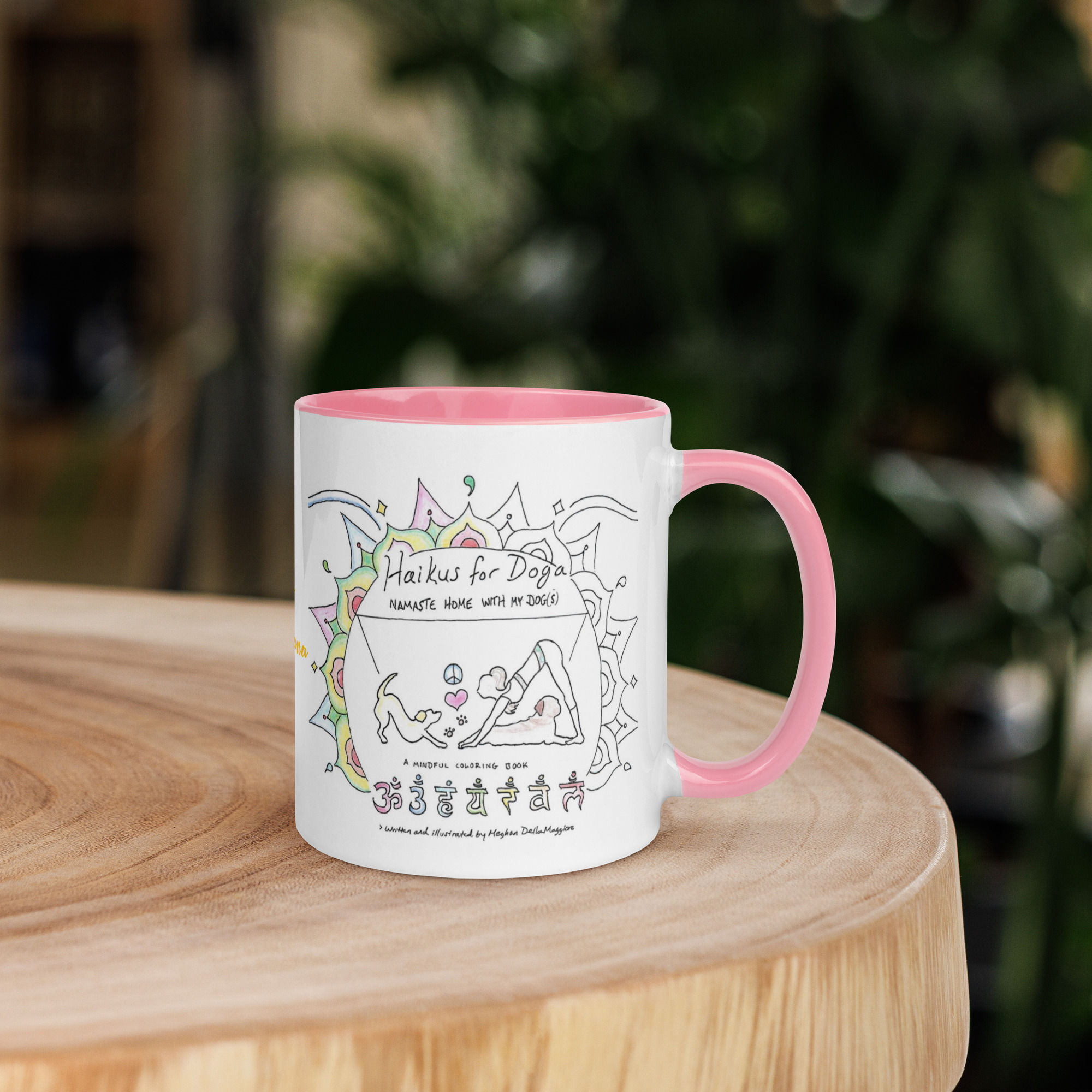 yorkie doga haiku mug with color | namaste home collection©