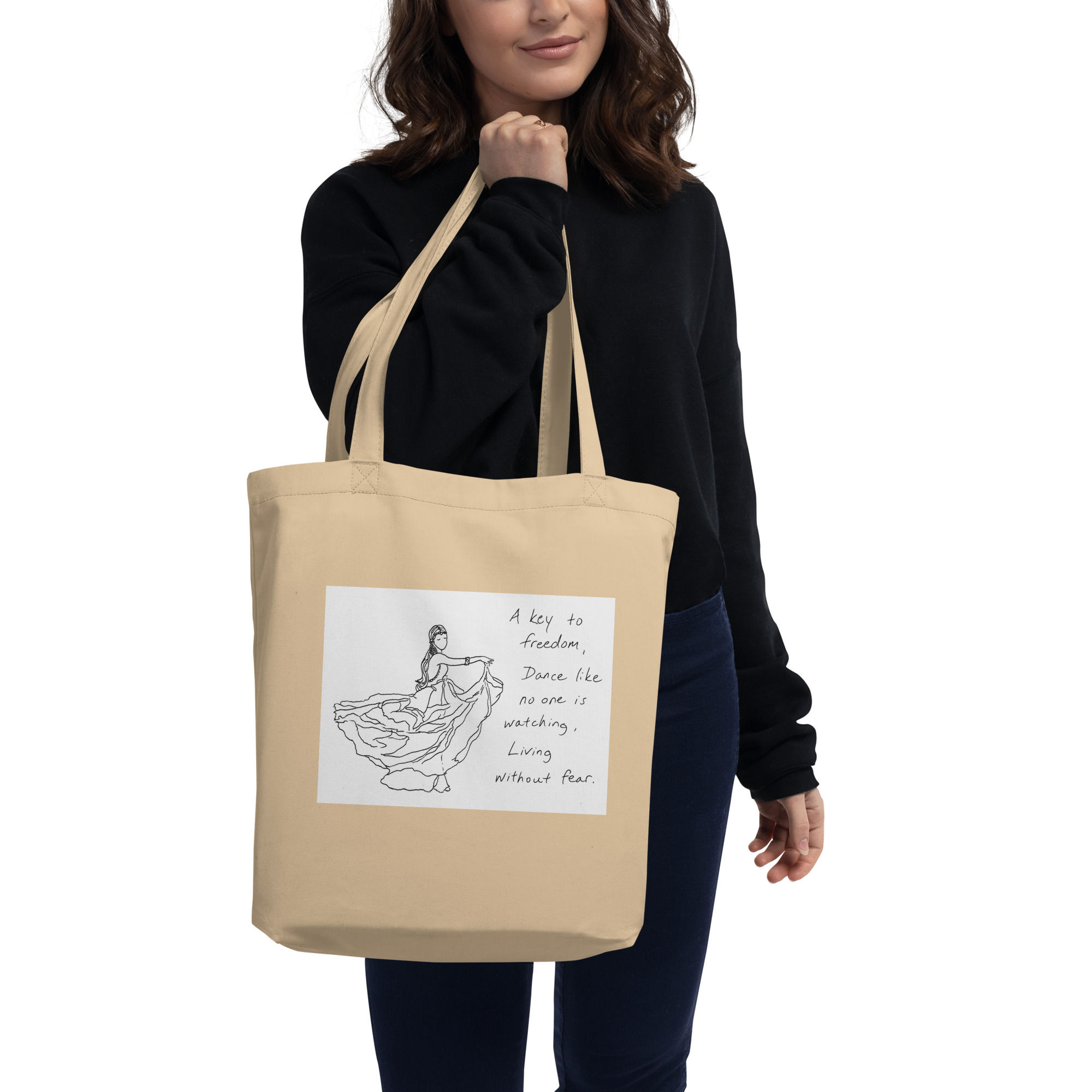 first gypsy haiku eco tote bag | Not All Who Wander...