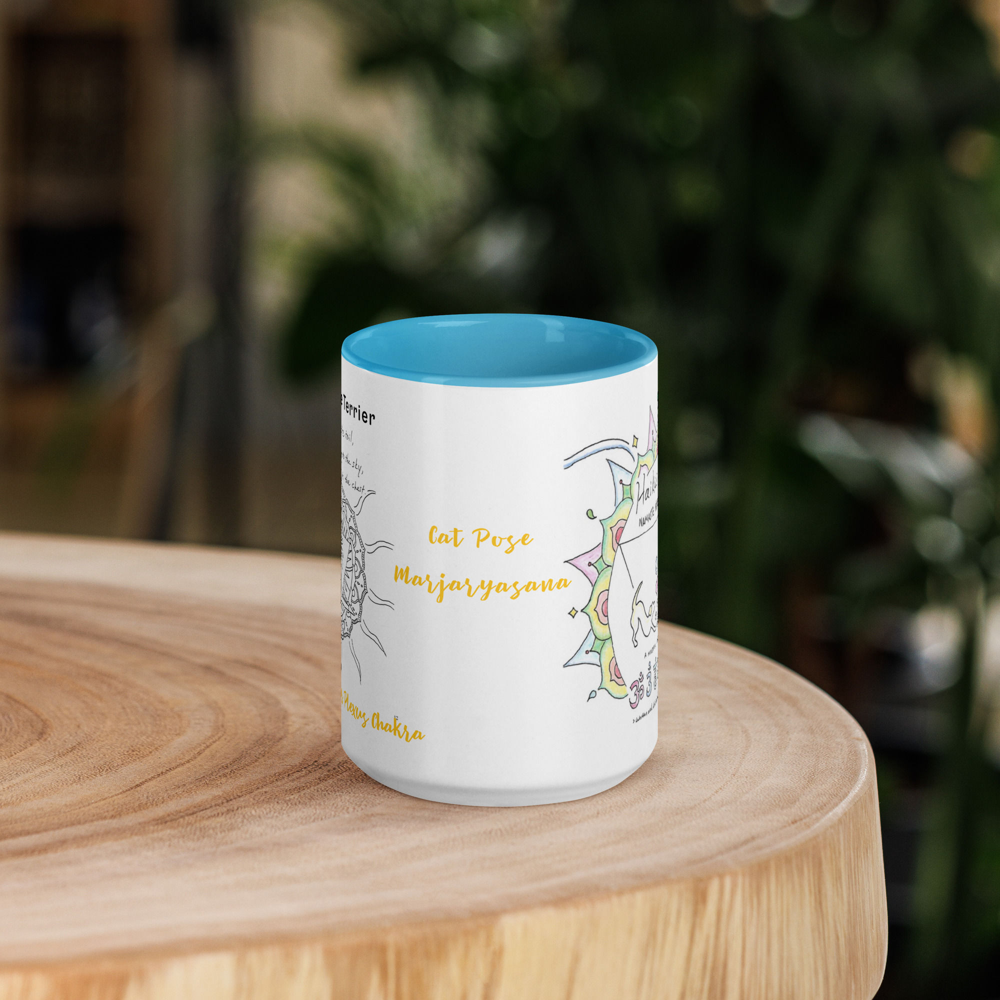 yorkie doga haiku mug with color | namaste home collection©