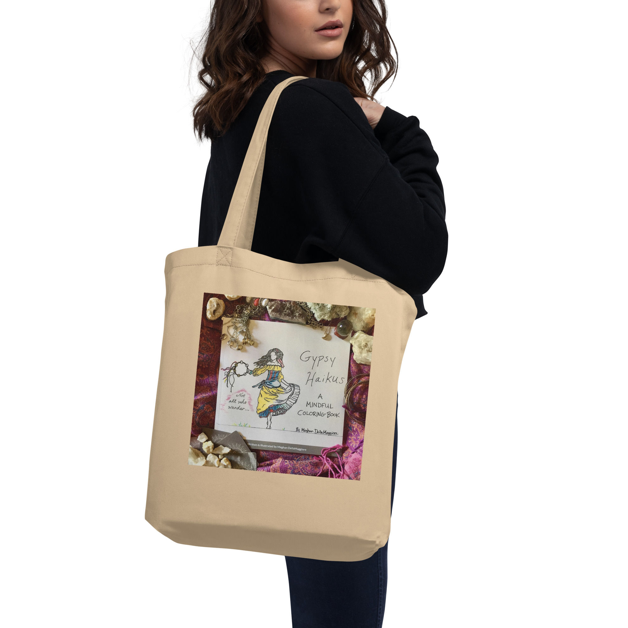 gypsy haikus eco tote bag | Not All Who Wander...
