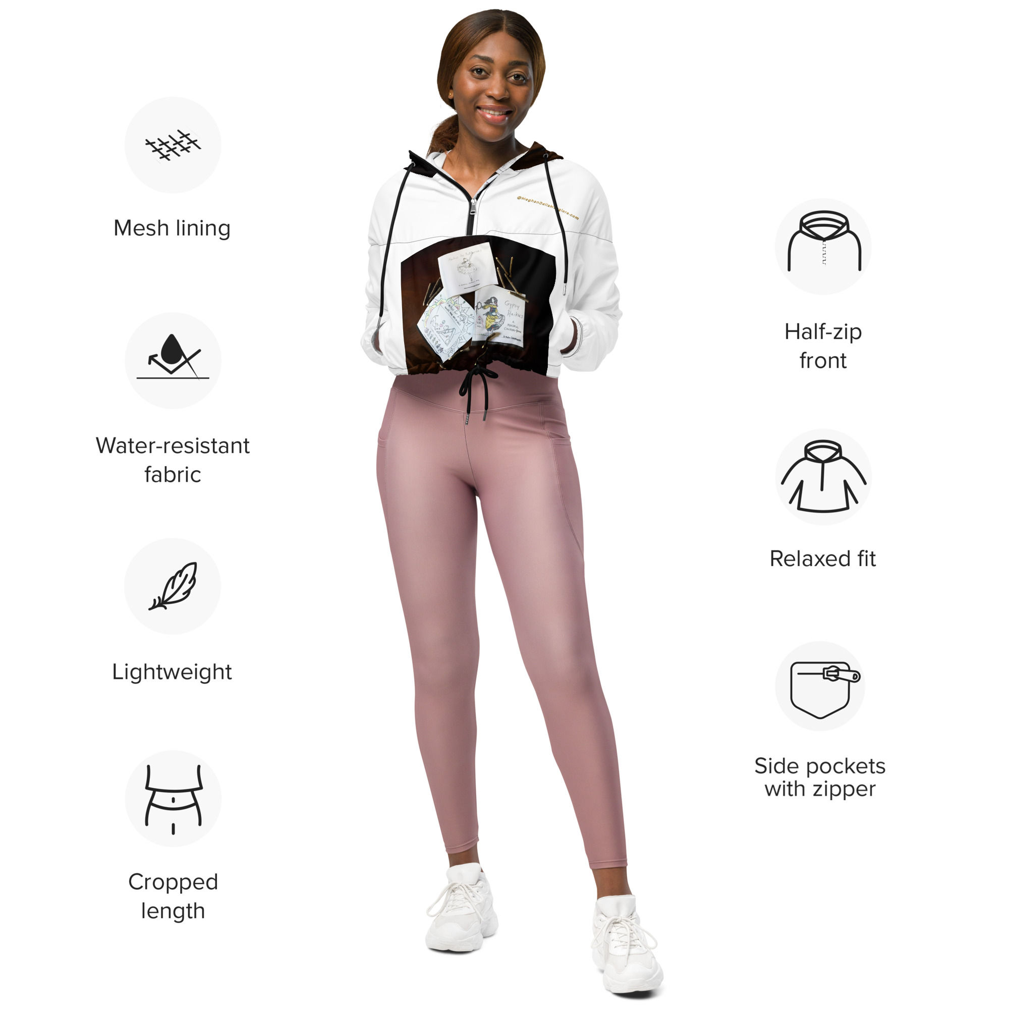 women’s cropped windbreaker