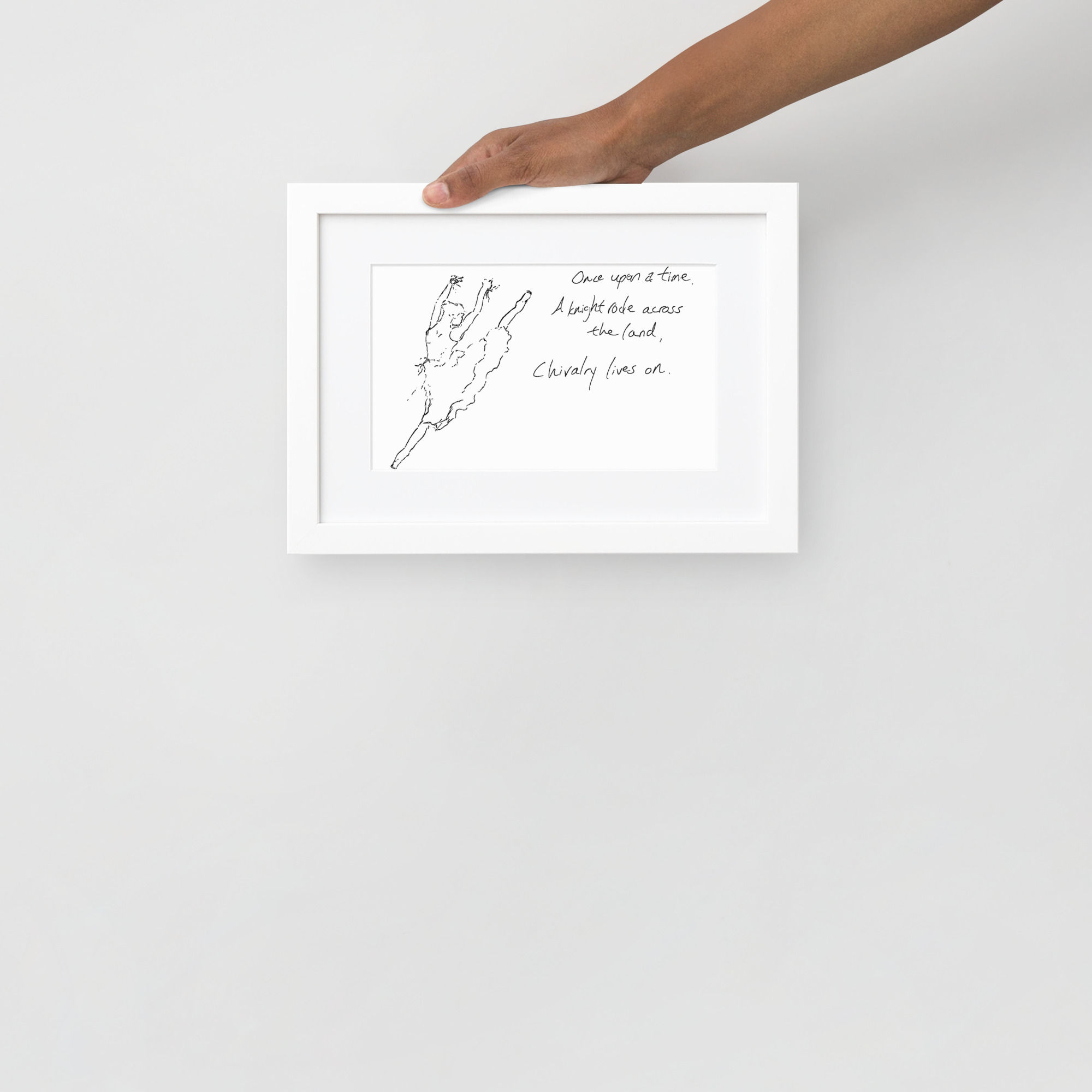 don quixote matte paper framed poster | Haikus for Ballerinas