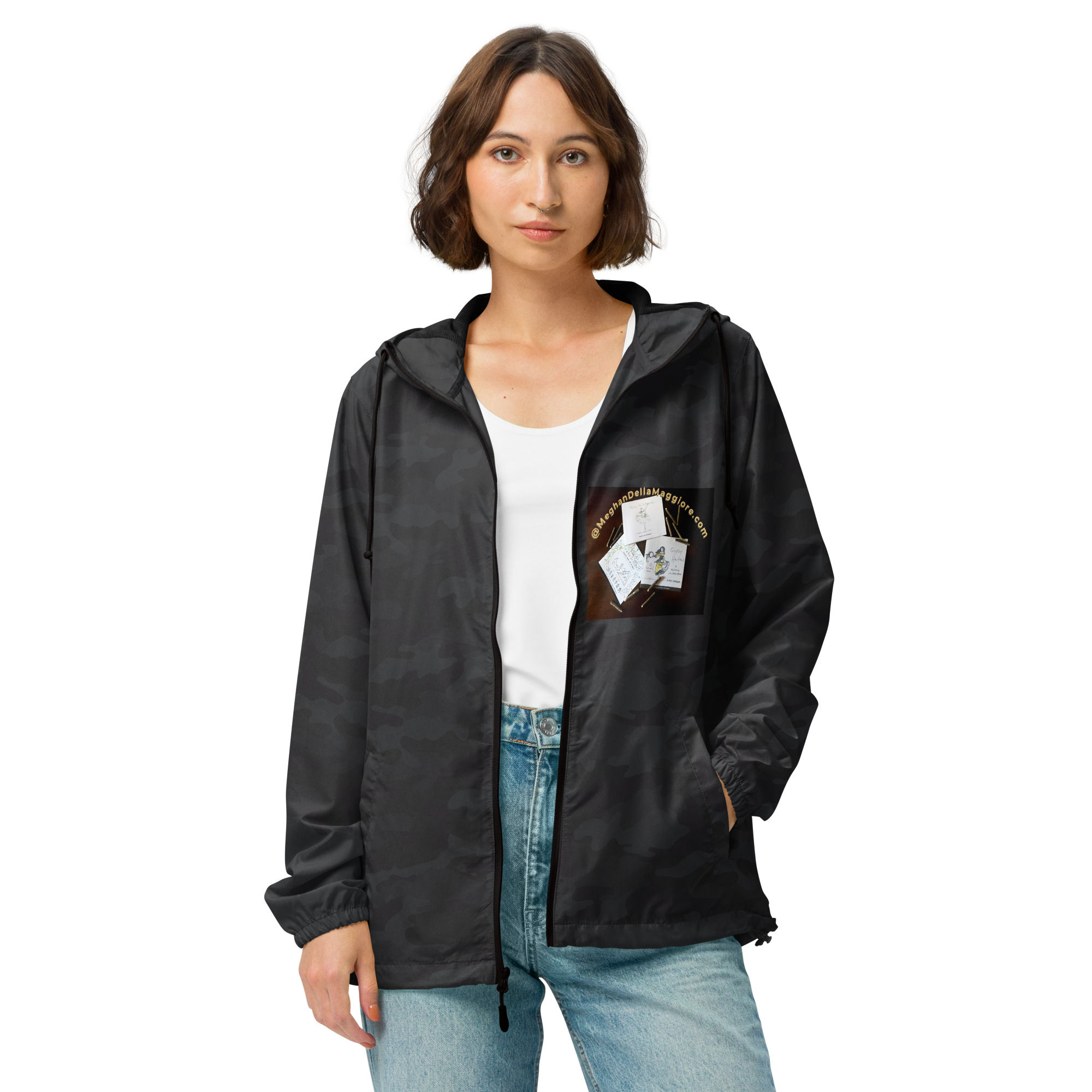 unisex lightweight zip up windbreaker
