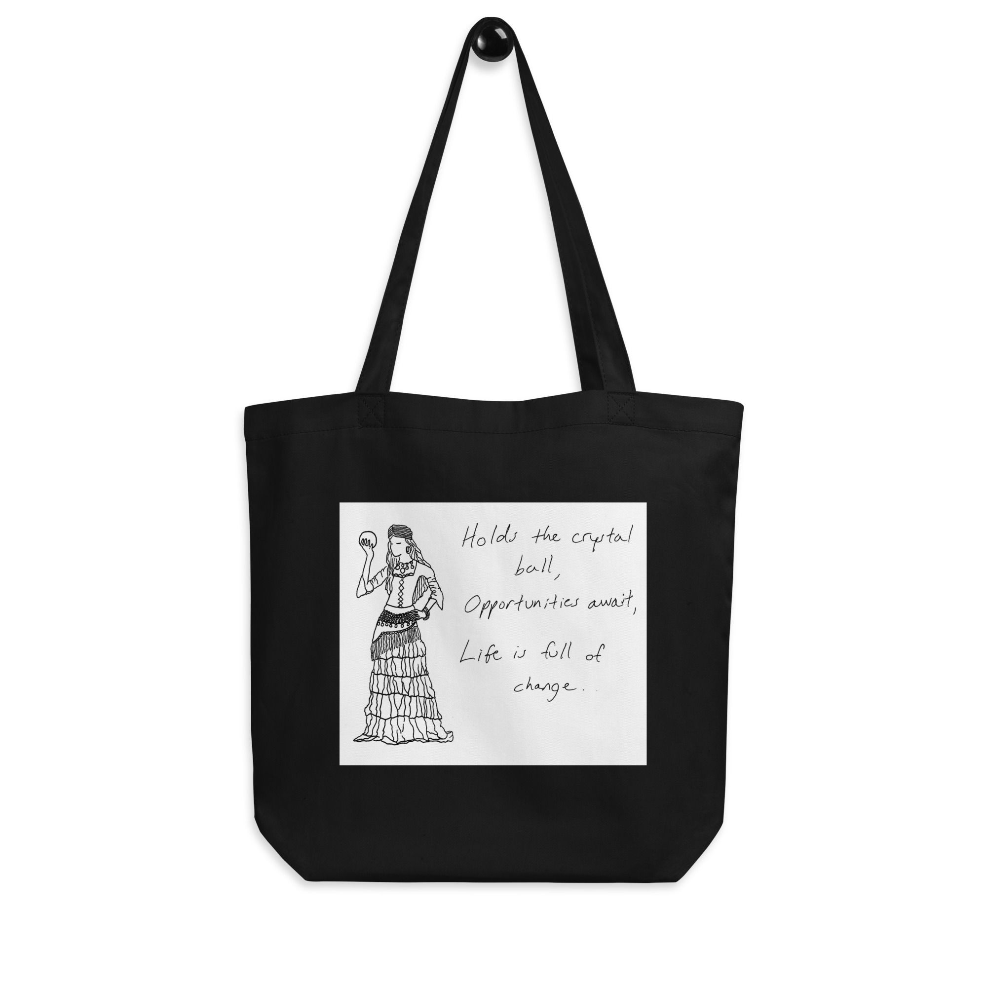 fourteenth gypsy haiku eco tote bag | Not All Who Wander...