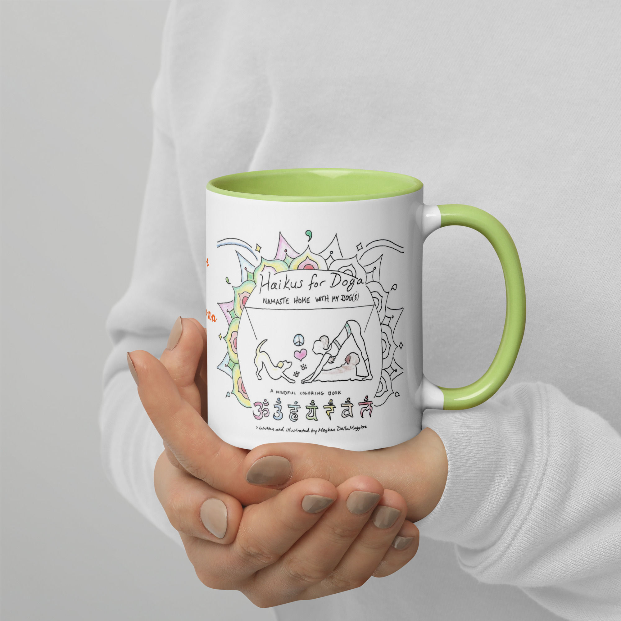 pomeranian doga haiku mug with color | namaste home collection©