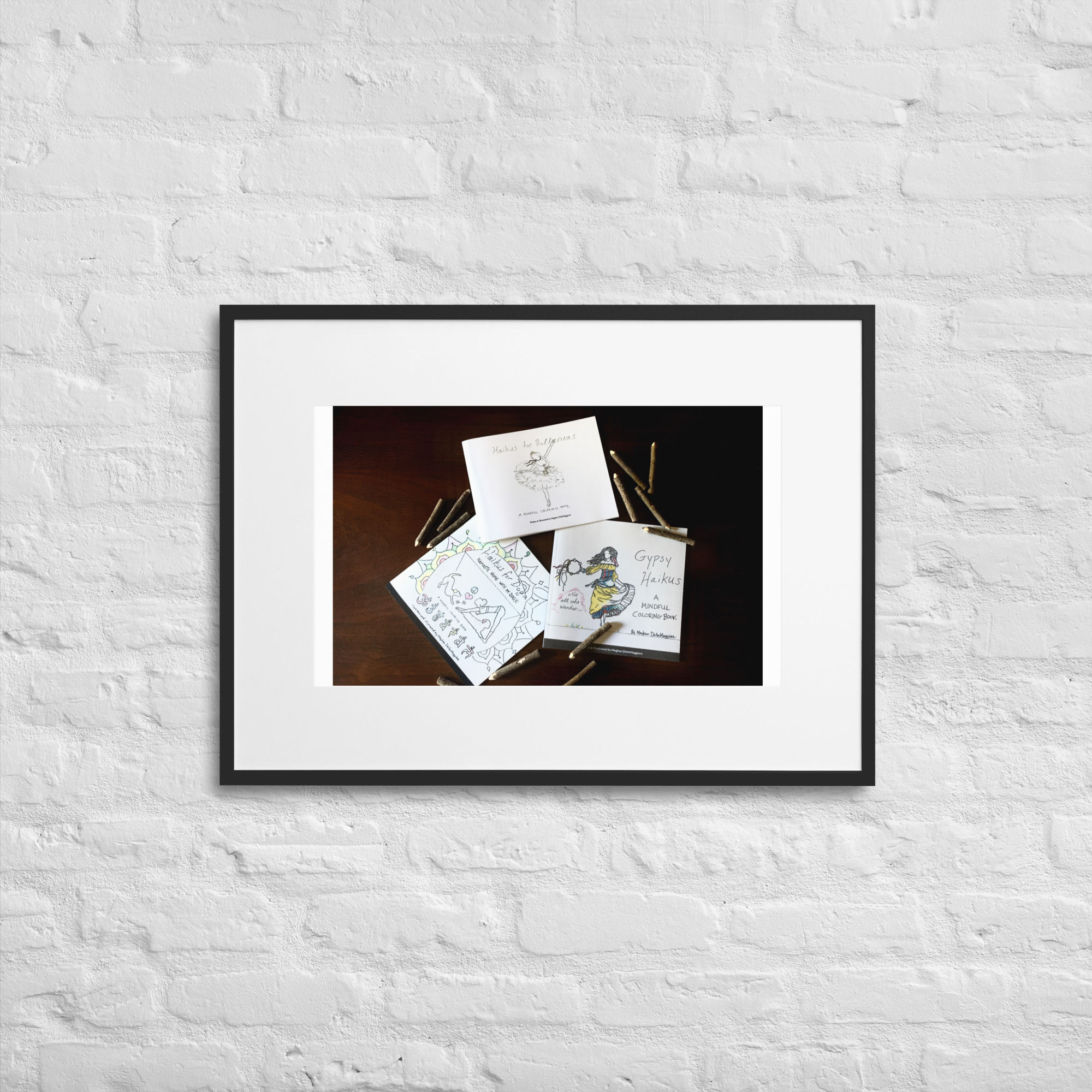 matte paper framed poster with mat | namaste home collection©