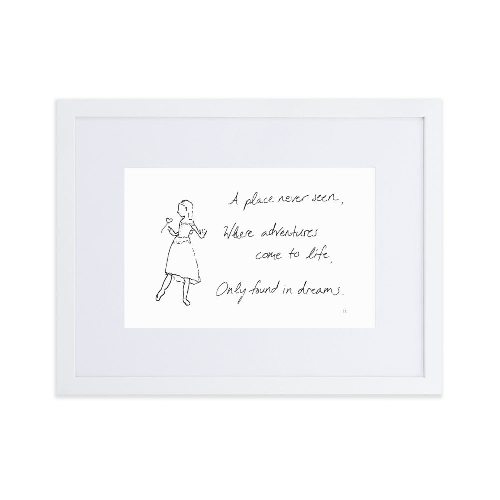 alice in wonderland matte paper framed poster | Haikus for Ballerinas