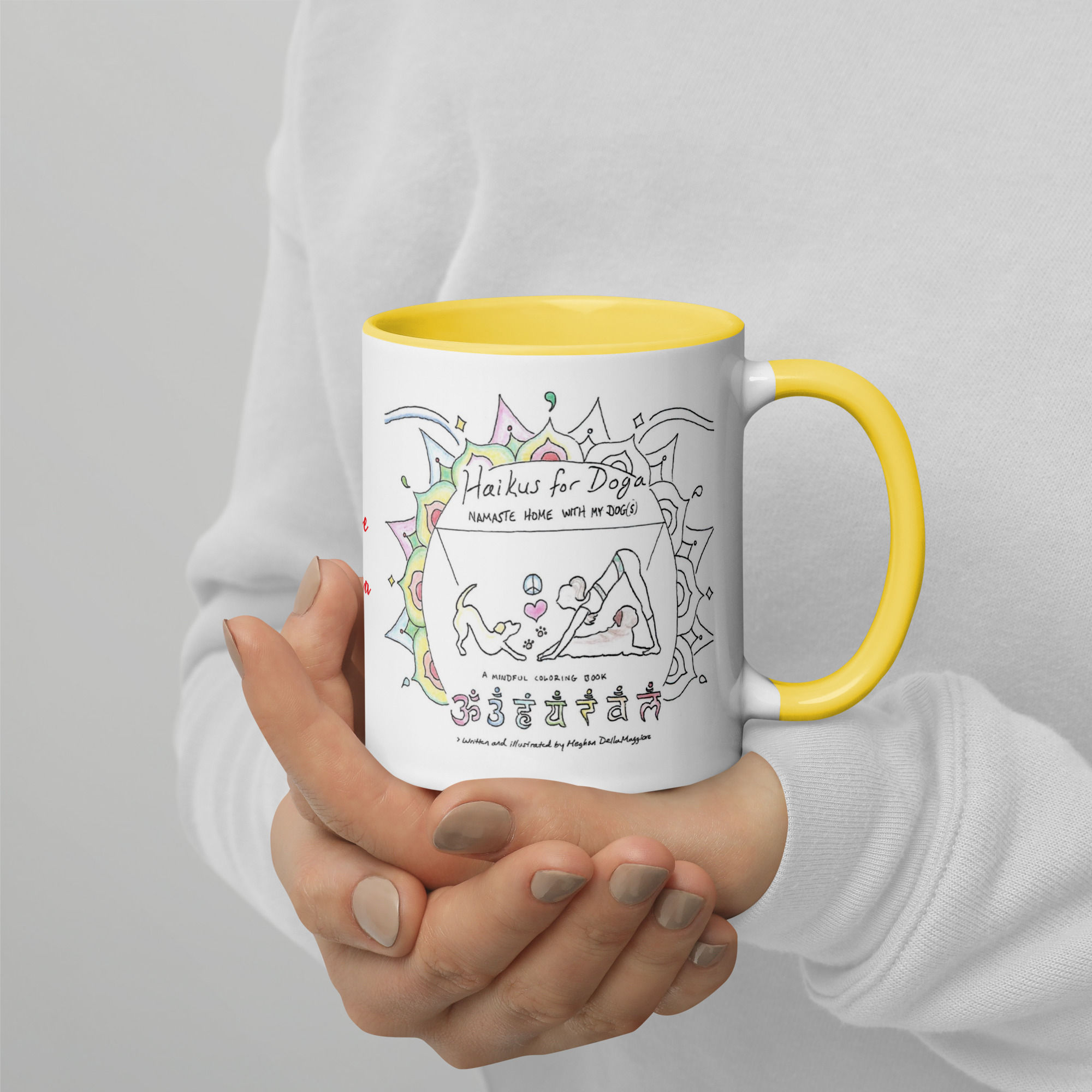 golden retriever doga haiku mug with color | namaste home collection©