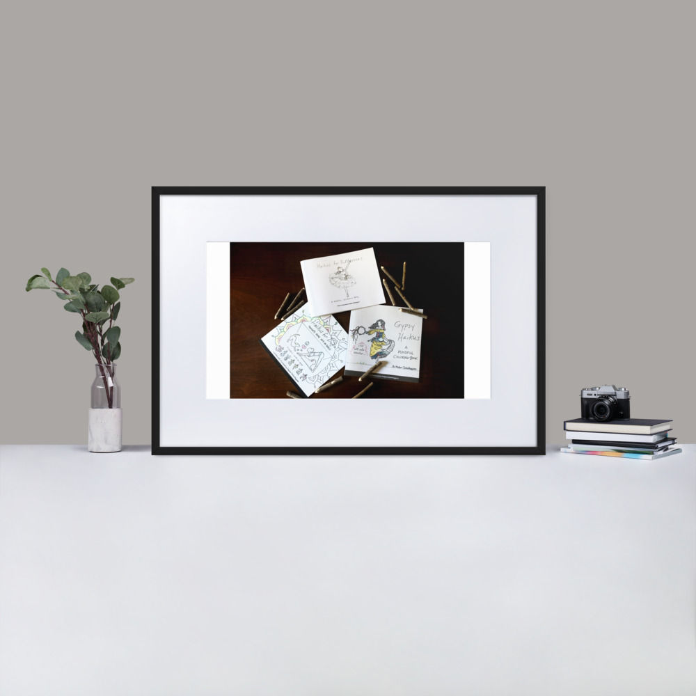 matte paper framed poster with mat | namaste home collection©