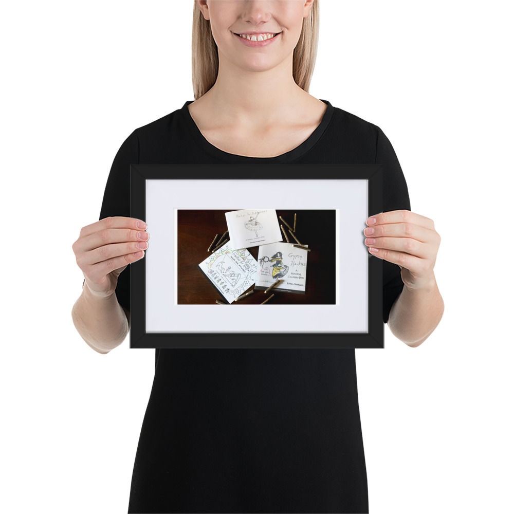 matte paper framed poster with mat | namaste home collection©