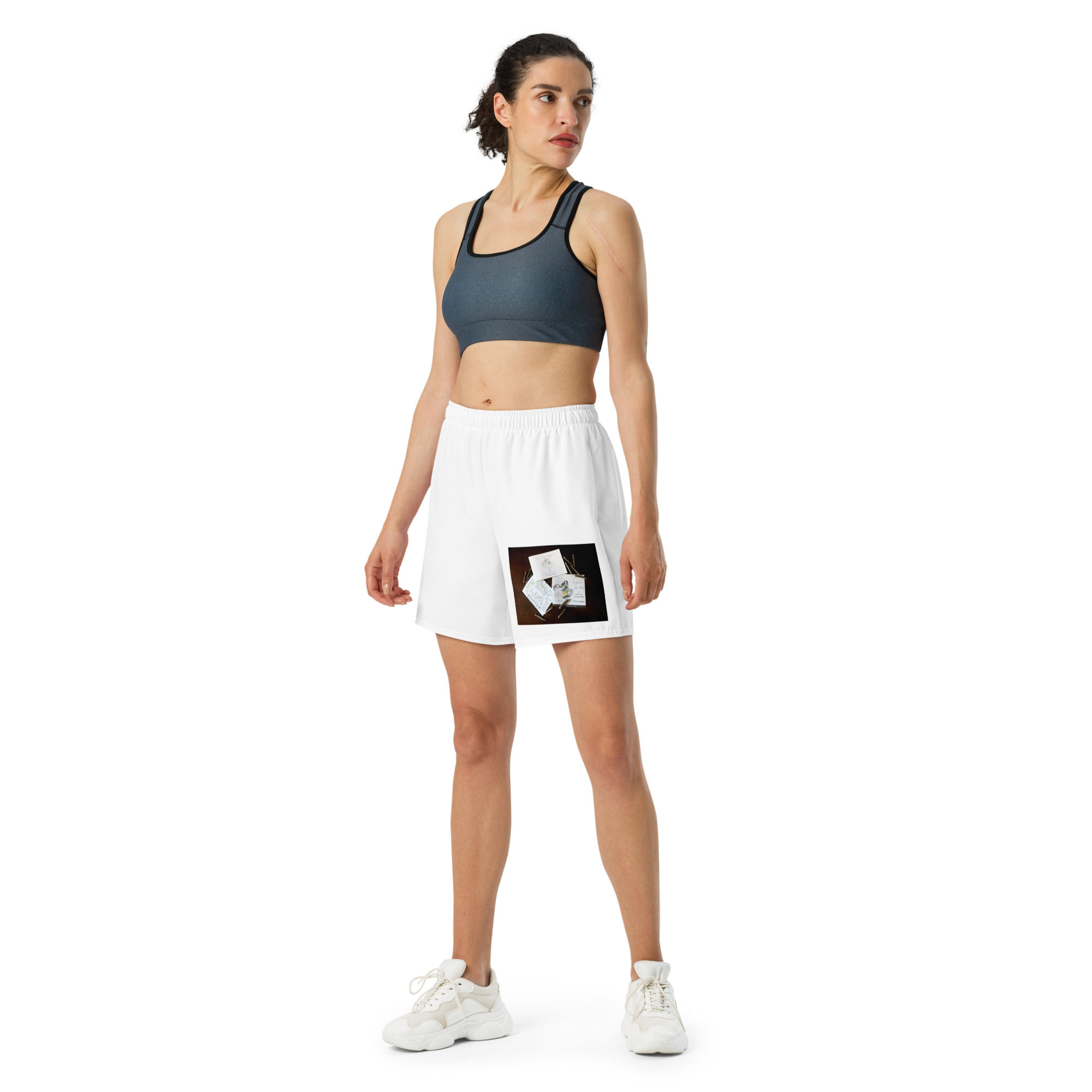 all-over print unisex athletic long shorts