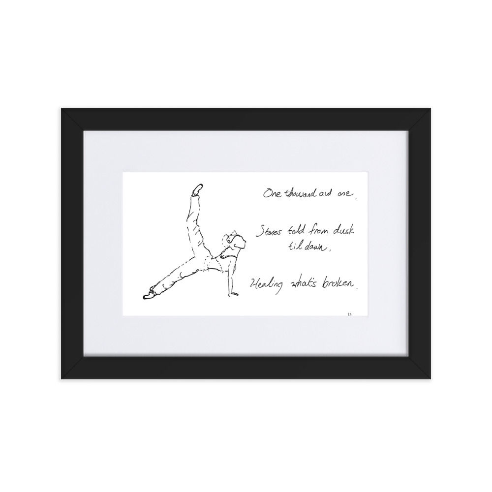 arabian nights matte paper framed poster | Haikus for Ballerinas