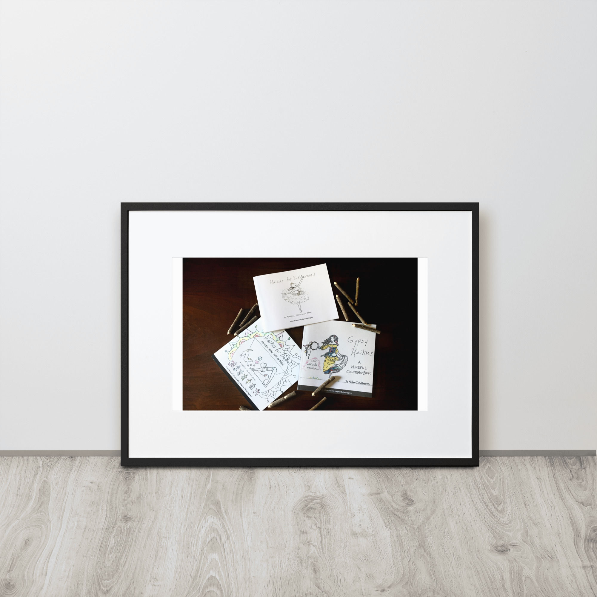 matte paper framed poster with mat | namaste home collection©