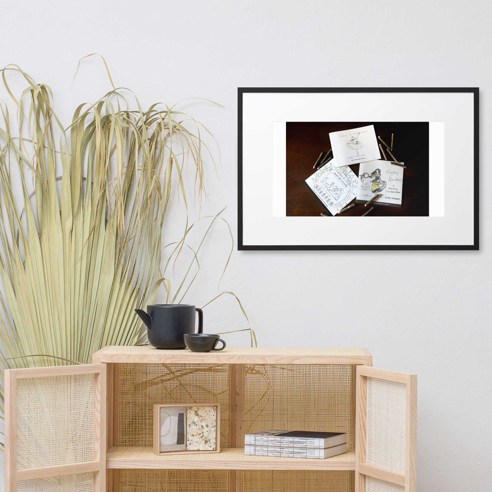 matte paper framed poster with mat | namaste home collection©