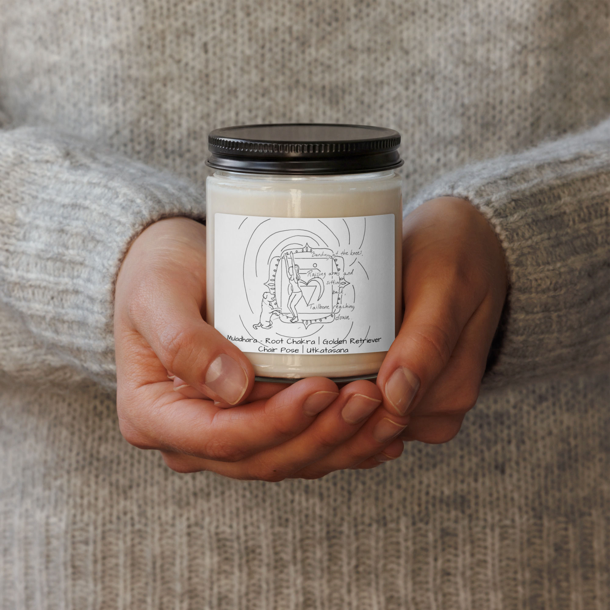 golden retriever doga haiku scented soy candle | namaste home collection©