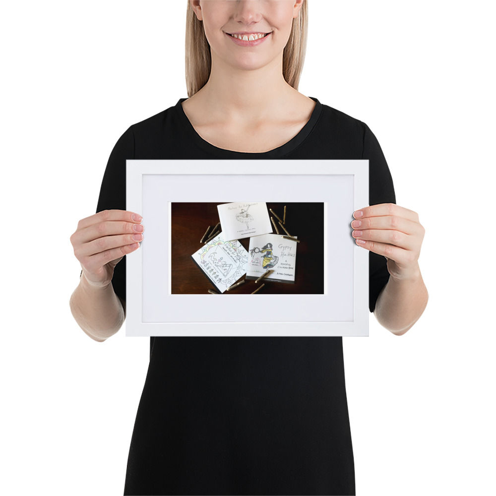 matte paper framed poster with mat | namaste home collection©