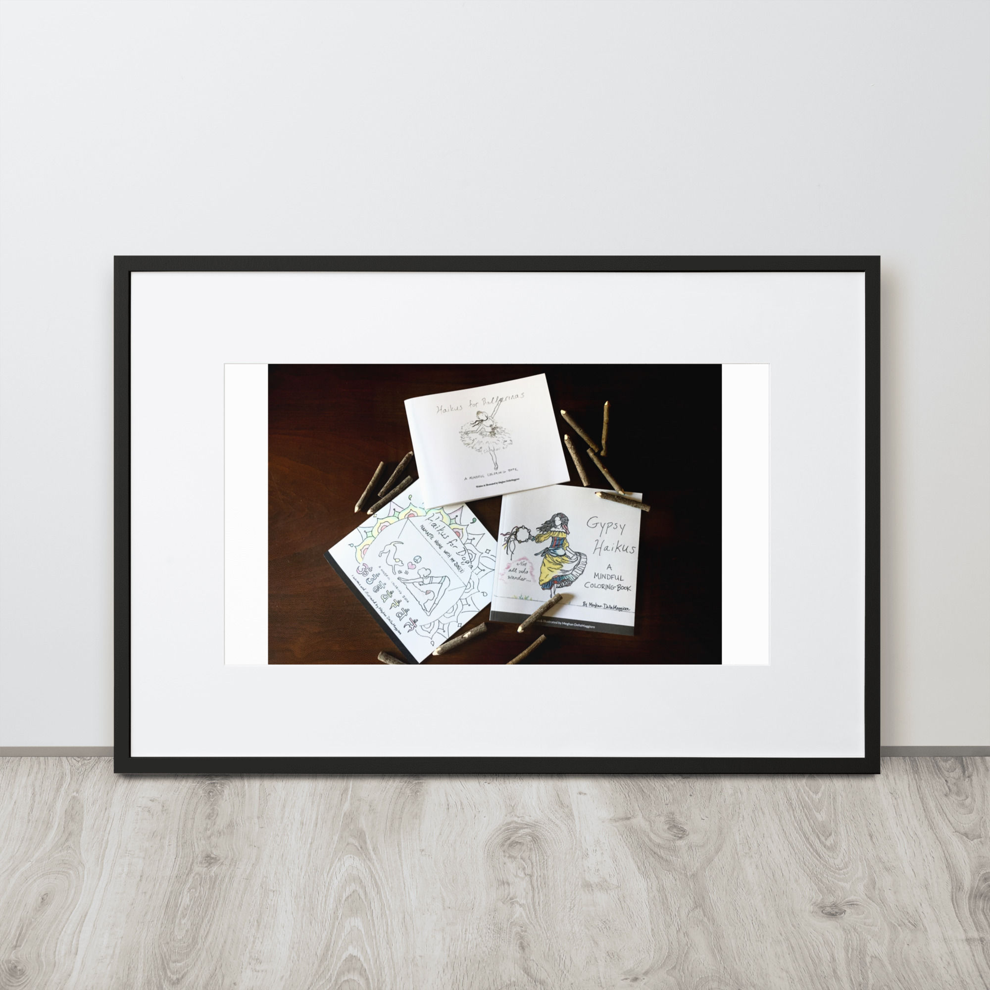 matte paper framed poster with mat | namaste home collection©