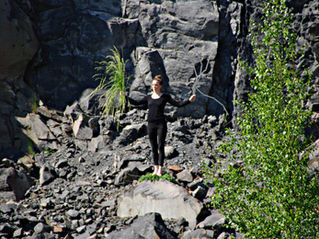 Open session "Punktgenau feine Setzung, Performative Erkundungen", Brohltal (Allemagne)