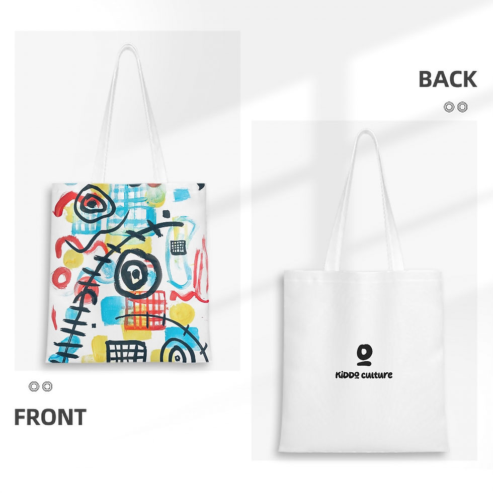 Thumbnail: Canvas Tote Bag Kiddo Culture Logo01 (1) Shape by Orlando