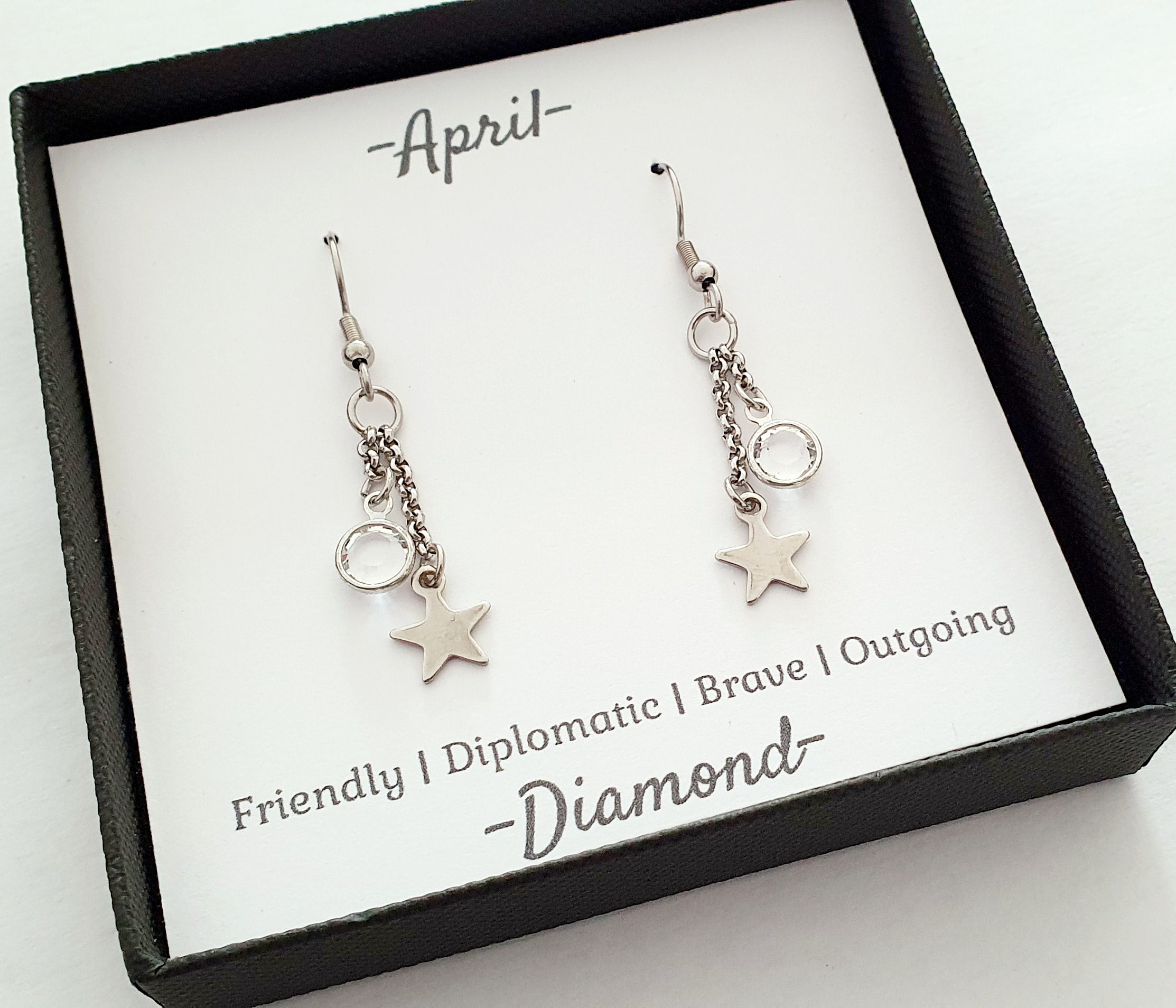 April Star Earrings