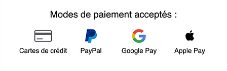 Méthode de paiements acceptées