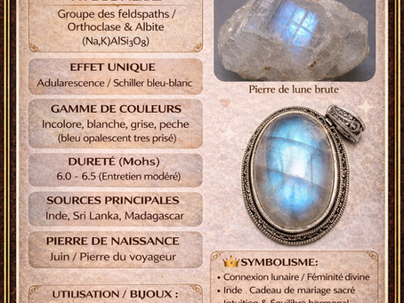 La Pierre de Lune : Mystère de l'Adularescence et de la Microstructure