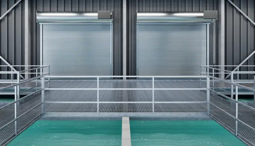 Rolling Steel Doors Installed by Metro Door and Dock.