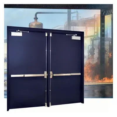 Hollow Metal Doors Installed by Metro Door and Dock.