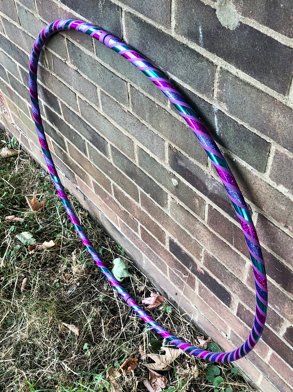 Thumbnail: READY TO SHIP: 34” Intermediate/ Dance Spiral Taped Hoop
