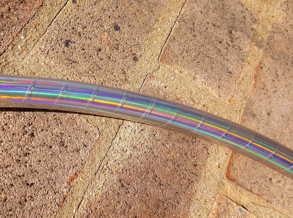 Thumbnail: Silver Rainbow Sheen Polypro Hoop