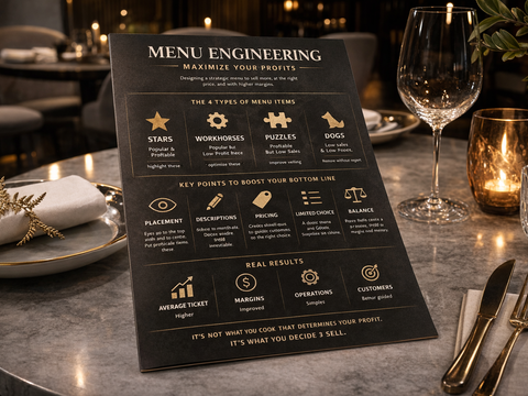 El menu engineering: el arte de vender sin esfuerzo