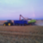 Harvesting into the evening