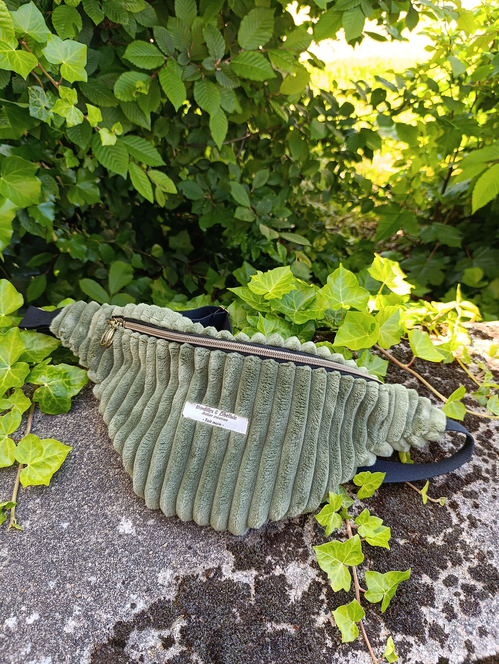 Miniature : Grand Sac Banane - Velours grosses côtes